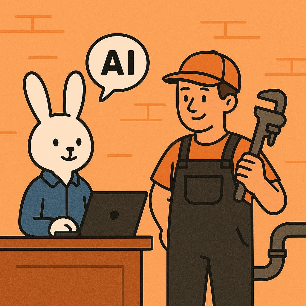Plumber streamlining with AI